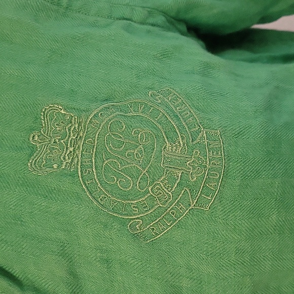 Lauren Ralph Lauren Linen Button Down Shirt 3/4 Sleeve sz S - Picture 3 of 8